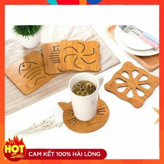 Đế Lót Nồi Cách Nhiệt Bằng Gỗ