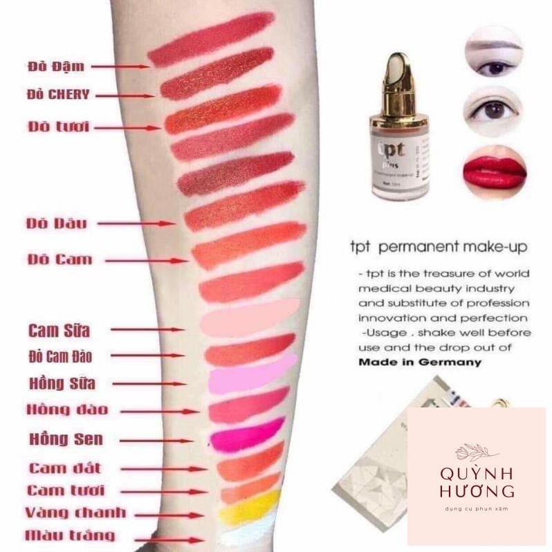 MỰC PHUN XĂM TPT CAO CẤP 12ml HÀNG CHÍNH HÃNG