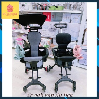 Xe đẩy gấp gọn em bé đi du lịch siêu gọn nhẹ, xe đẩy 2 chiều