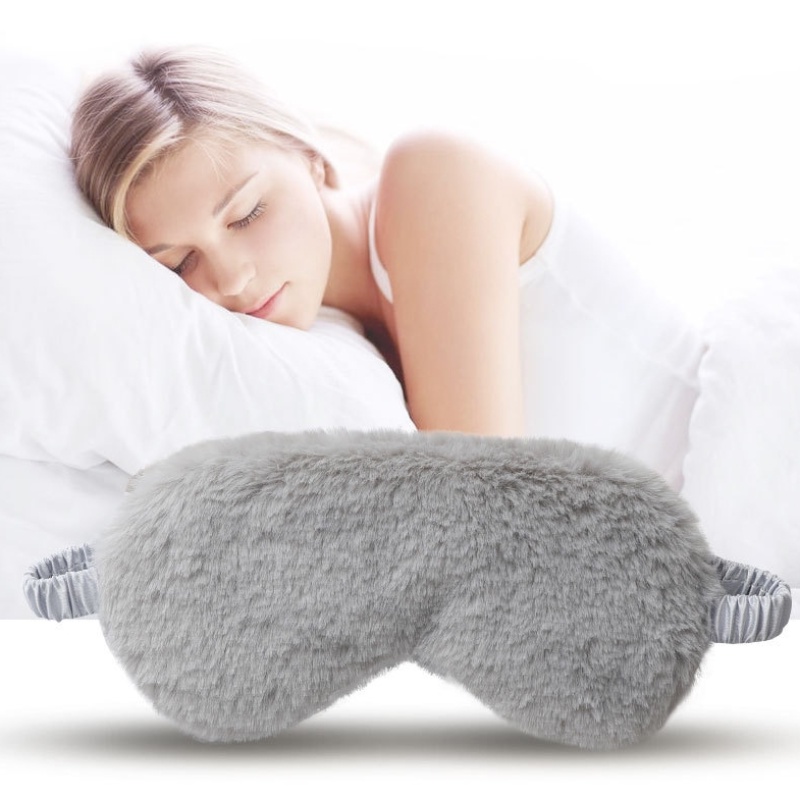 [Hàng mới về] Mặt nạ che mắt ngủ phối vải satin giả lụa mềm mại tiện dụng khi đi du lịch