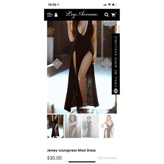 Đầm Maxi Thun Xẻ Tà