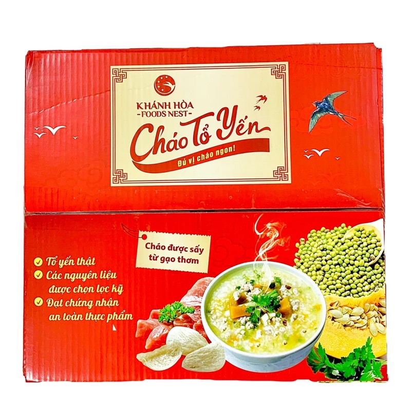 Thùng Cháo Tổ Yến Khánh Hoà Nest vị Thịt Bằm 50g