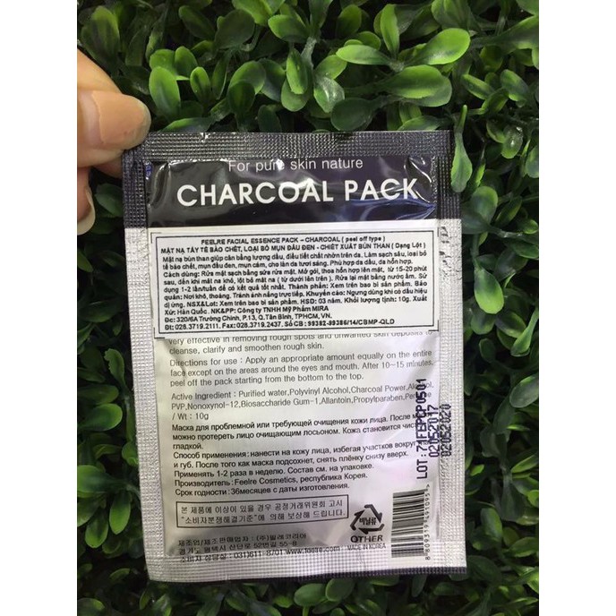 MẶT NẠ TẨY TẾ BÀO CHẾT THAN HOẠT TÍNH MIRA CHARCOAL PACK CHÍNH HÃNG