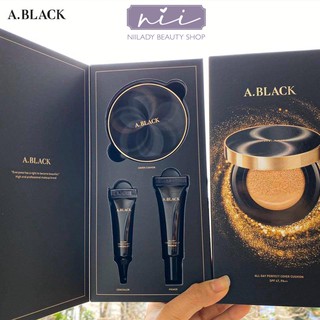 Phấn nước A.BLACK All Day Perfect Cover Cushion Set