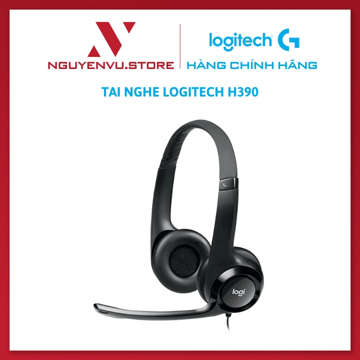 Tai nghe chụp tai Logitech H390 - Hàng Chính Hãng