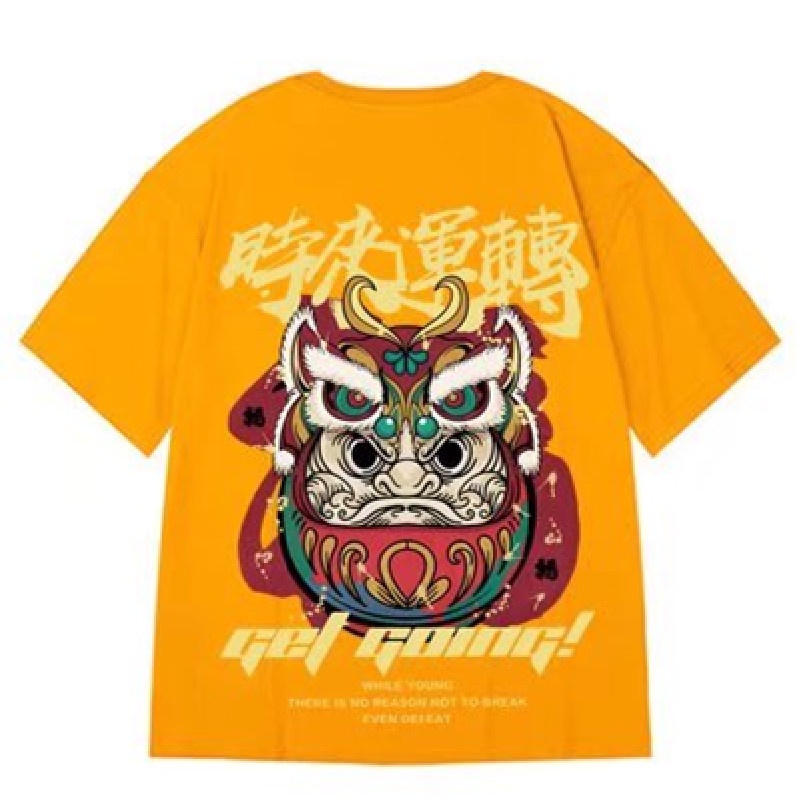 Áo Thun Tay Lỡ Cổ Tròn In Chữ M-8XL Phong Cách Hip Hop Thời Trang Mùa Hè Cho Nam Và Nữ