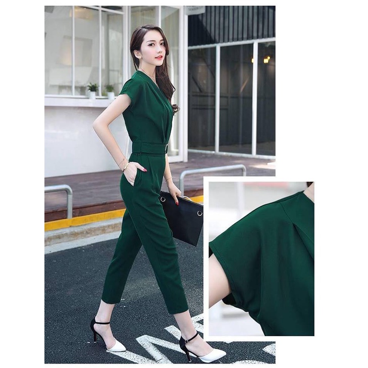 Bộ đỗ nữ công sở DB  Màu xanh