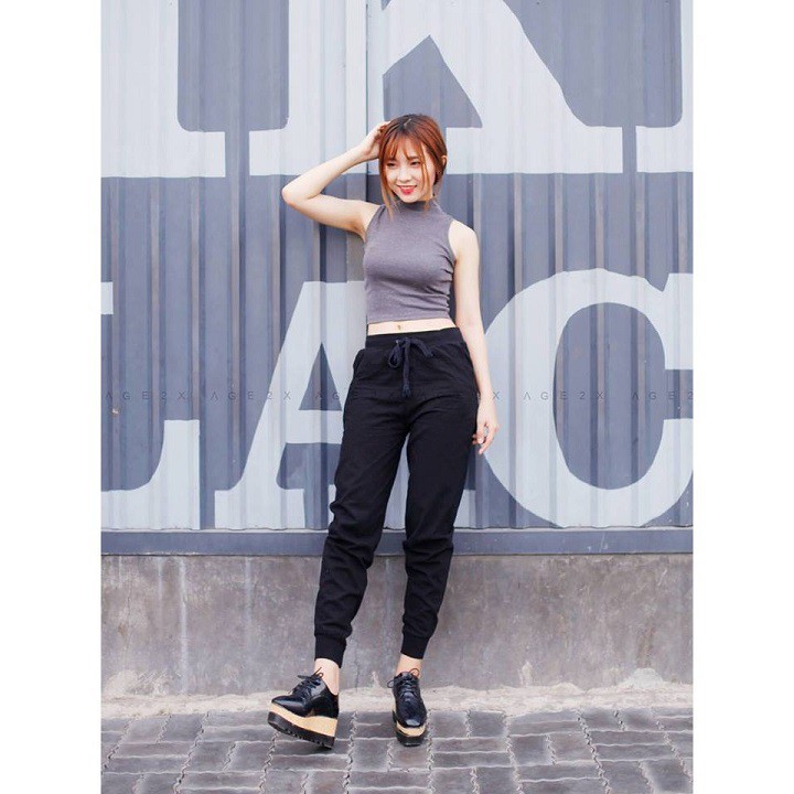 🌸 CHUYÊN SỈ 🌸 QUẦN Nỉ Bông Ngoại Basic Unisex LOẠI jogger bo ống nam nữ MÀU ĐEN XÁM ẢNH THẬT GIÁ RẺ