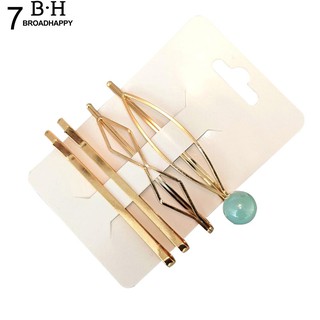 Set 4 kẹp tóc đính hạt giả ngọc trai