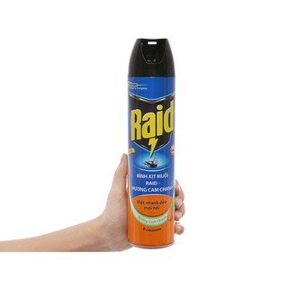 Xịt muỗi Raid 600ml (cam chanh / larvender )
