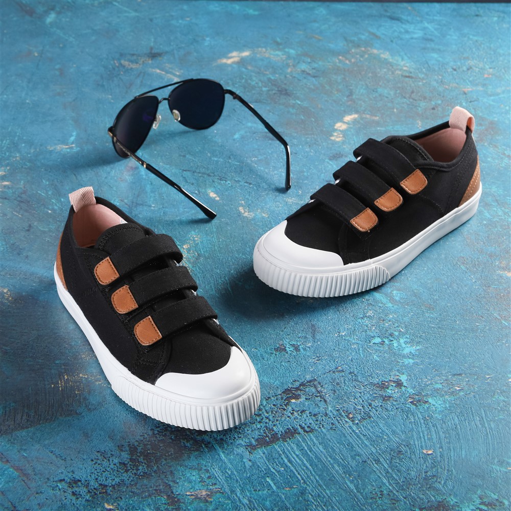 Giày Sneaker Chính Hãng Dincox/Coxshoes GE01 Black Quai Dán