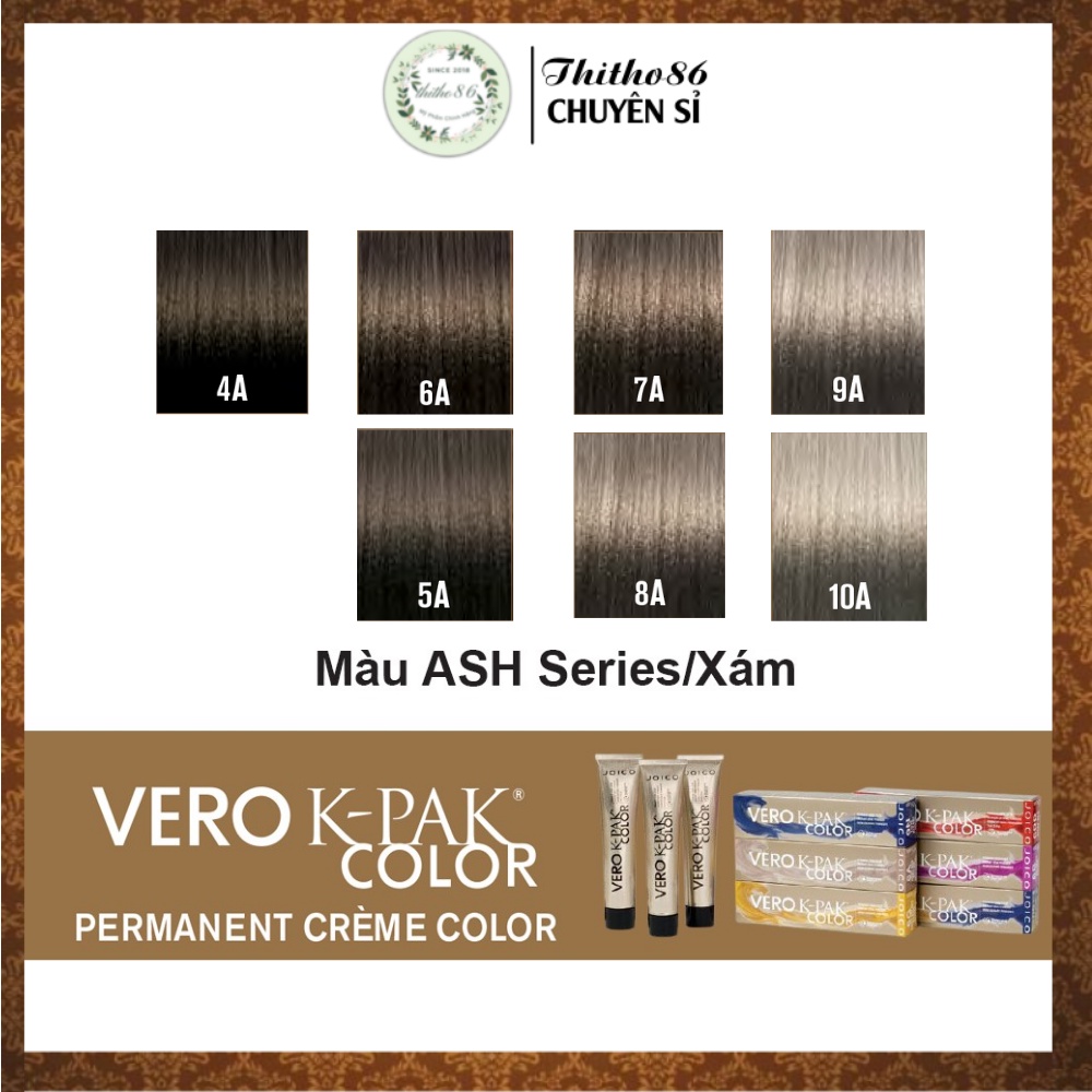 Ash Series - Màu nhuộm tóc JOICO Vero K-Pak Color (Tông màu xám)