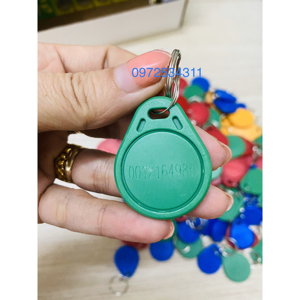 [Combo 10 chiếc] Thẻ từ móc khóa RFID 125kHz