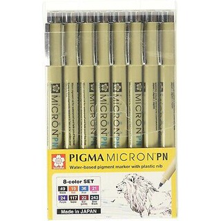 Các set bút line Sakura Pigma Micron 8 cây
