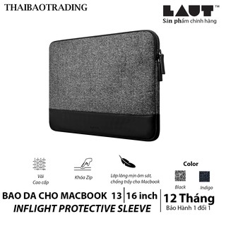 [ SẢN PHẨM CHÍNH HÃNG ] BAO VẢI CHO MACBOOK - TÚI BẢO VỆ MACBOOK 13 INCH /16 INCH - LAUT INFLIGHT PROTECTIVE SLEEVE