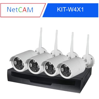 Bộ Camera NetCAM Wireless CTV KIT-W4X1 (1.0MP)