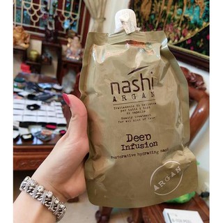 Dầu hấp tóc suôn mượt Nashi Argan 500ml