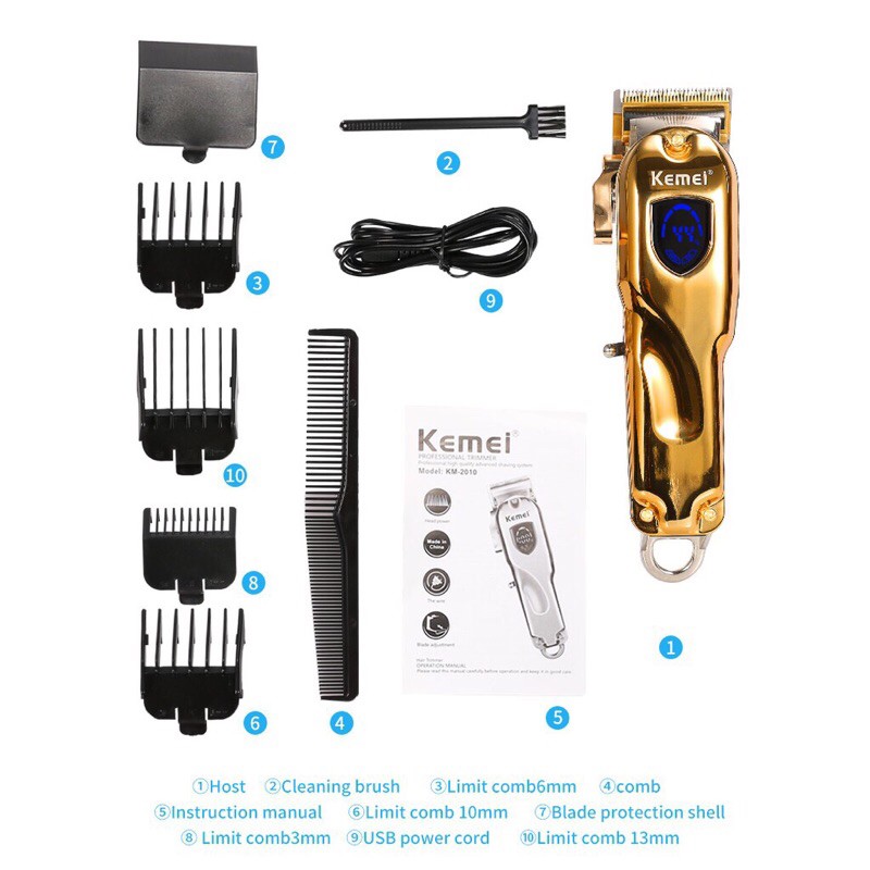 tông đơ cắt tóc chuyên nghiệp kemei 2010