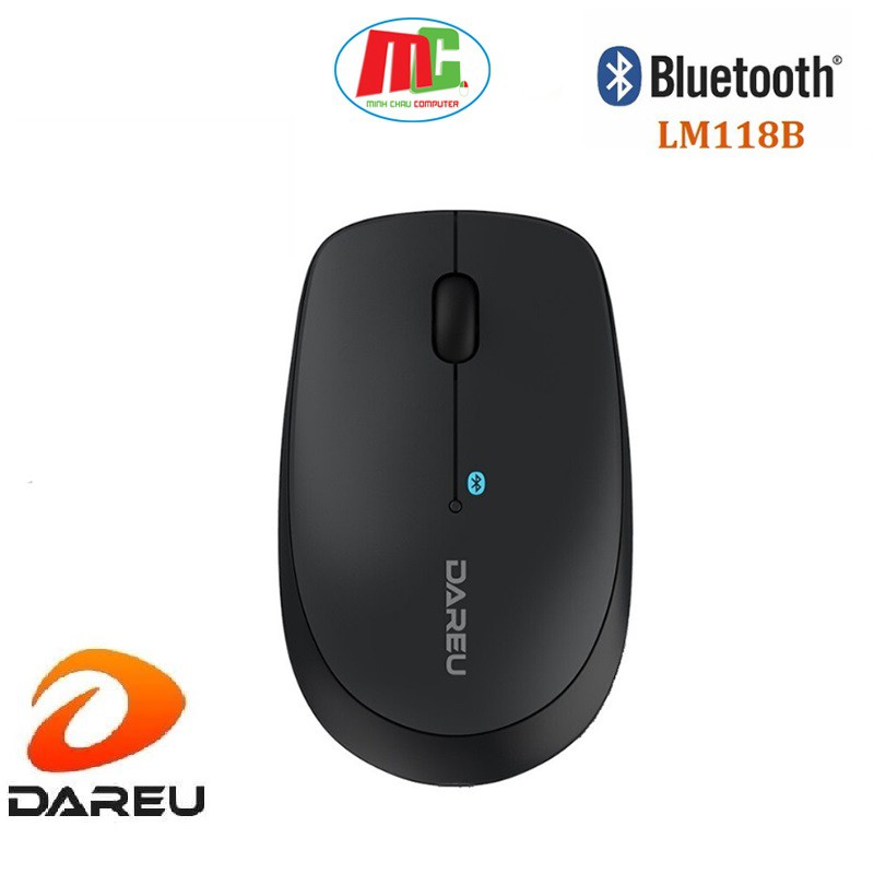 Chuột Không Dây Bluetooth và Wireless Dareu LM118B - Hàng Chính Hãng