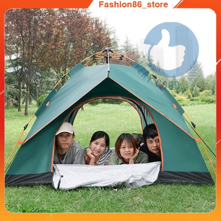 Lều cắm trại tự bung lắp ghép size to 4 6 người khung chắc loại 1 đi phượt picnic dã ngoại du lịch gấp gọn tiện lợi