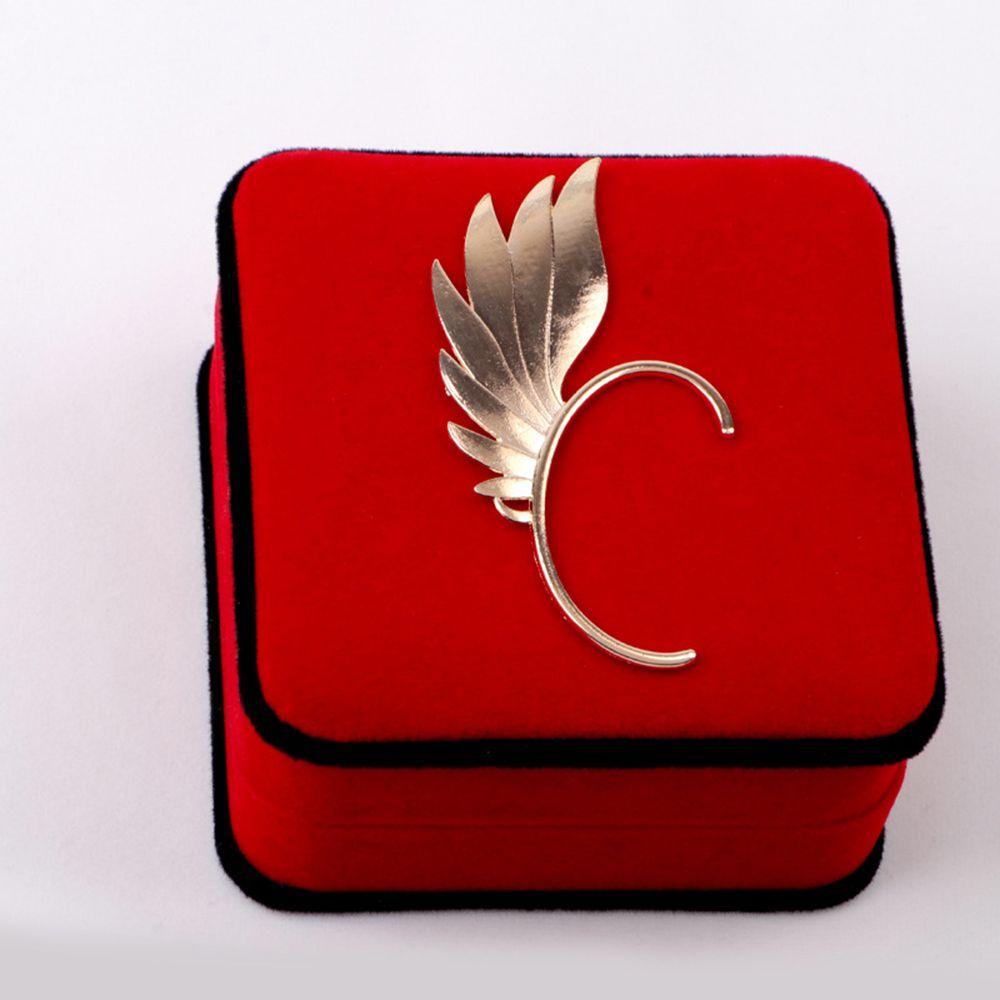 Khuyên Kẹp Vành Tai Hình Đôi Cánh Lông Vũ Thời Trang Cá Tính Dành Cho Nam Nữ