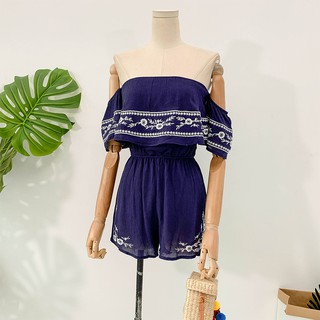 JUMPSUIT ULZZANG LỆCH VAI