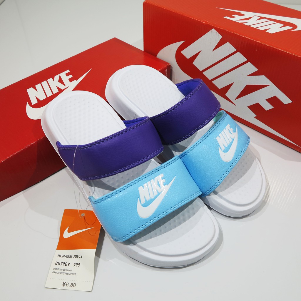 Dép Nike Nk 2 quai ngang phối màu hot trend unisex nam nữ 1.1 cao cấp lót dày, tem size in nhiệt, tặng kèm hộp Nike.