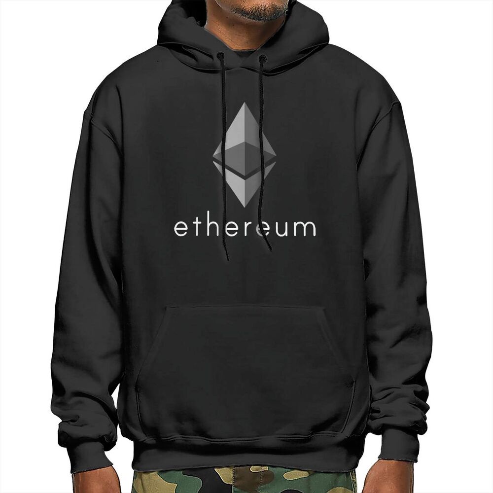 Áo hoodie nam MINGQIANMAOYI Cryptocurrency Premium Eth Money Bitcoin Ripple IotA