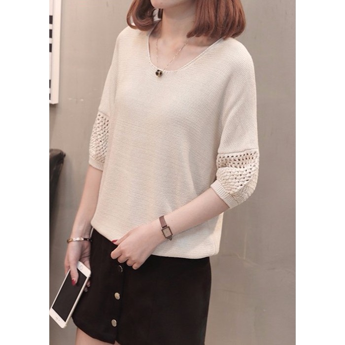 Áo len mỏng nữ, áo len mỏng form rộng tay lỡ, chất len mềm mịn, thích hợp mùa xe lạnh, hàng nhập Quảng Châu | BigBuy360 - bigbuy360.vn