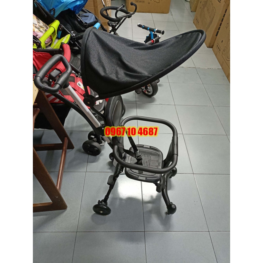 Xe đẩy 2 chiều cho bé, Xe đẩy gấp gọn em bé đi du lịch siêu gọn nhẹ VBABY 520