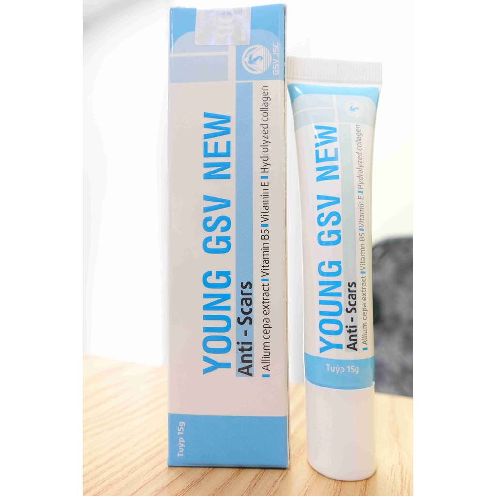 Young GSV New  - Tuýp 15g Giúp giảm sẹo  và các vấn đề sẹo thâm sau mụn hiệu quả