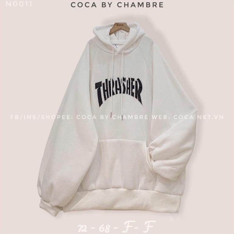 Áo Nỉ Hoodie Nam Nữ Form Rộng Unisex Có Dây Kéo Chất Nỉ Lót Bông Dày Dặn THAR