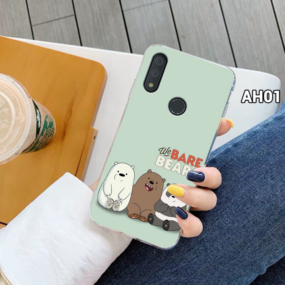 Ốp lưng VSmart STAR 3 dẻo trong in hình gấu We Bare Bear