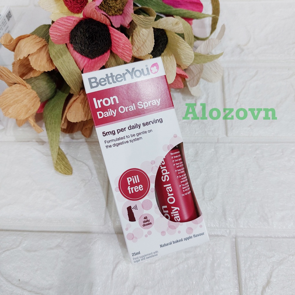 Sắt dạng xịt Better You Iron Daily Oral Spray cho bé từ 1 tuổi