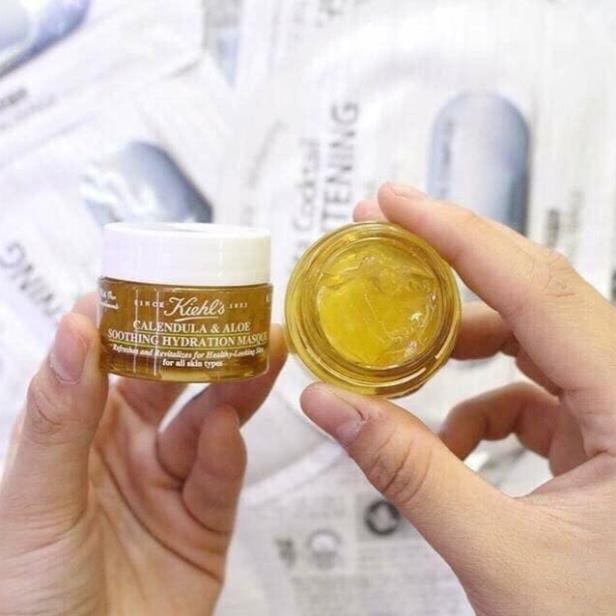 Mặt Nạ Hoa Cúc Kiehls Mini Calendula &amp; Aloe Soothing Hydration Masque