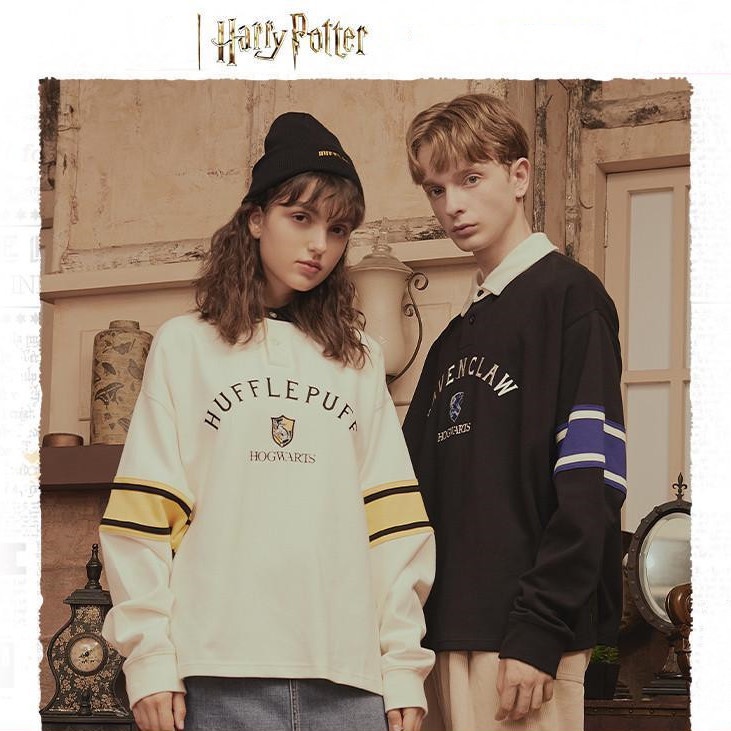 Áo POLO Tay Dài Dáng Rộng Phong Cách Harry Preppy Series 2021