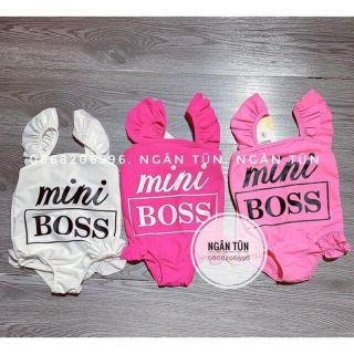 Áo bơi in miniboss cho bé gái từ 8-17kg