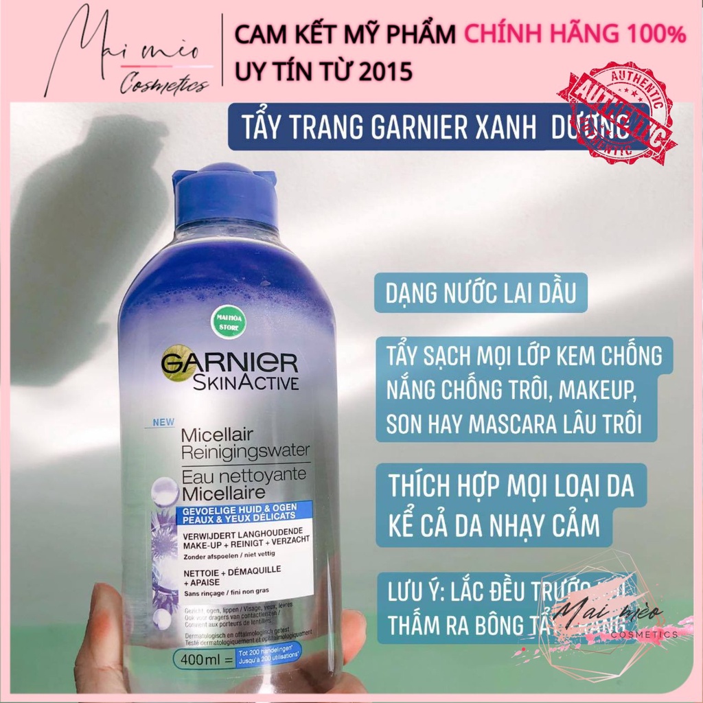 Nước tẩy trang Garnier Micellar