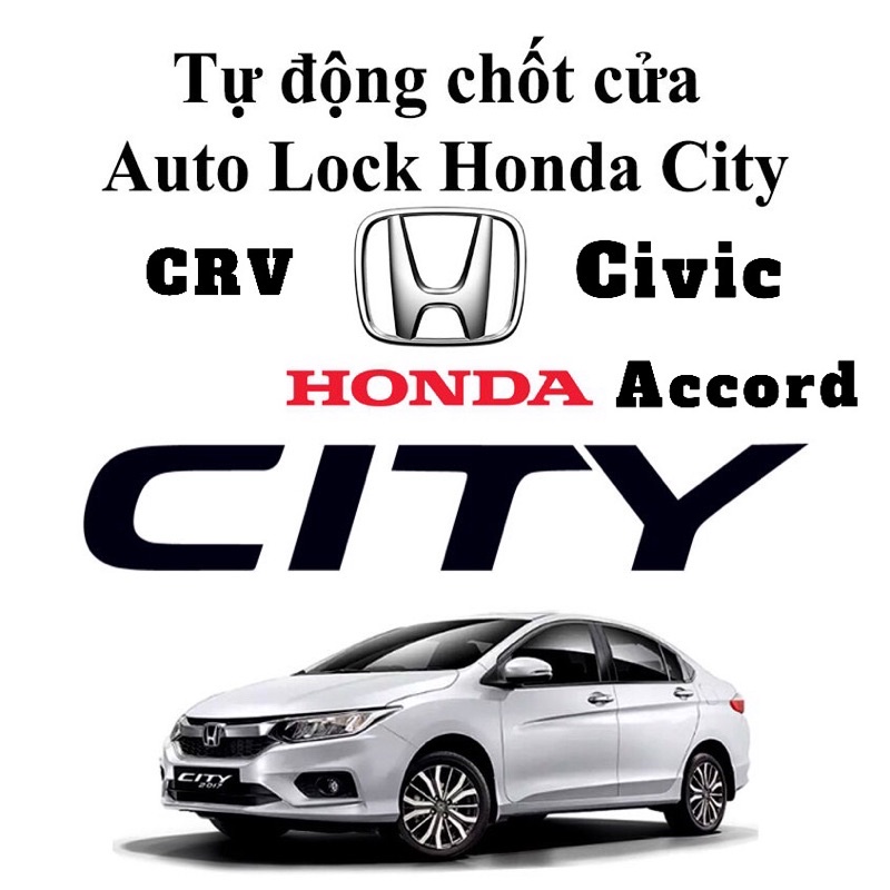 Chốt cửa tự động (Auto Speed Lock) cho xe Honda (CRV, Civic, Accord, City) - BH 2 năm hỏng đổi mới