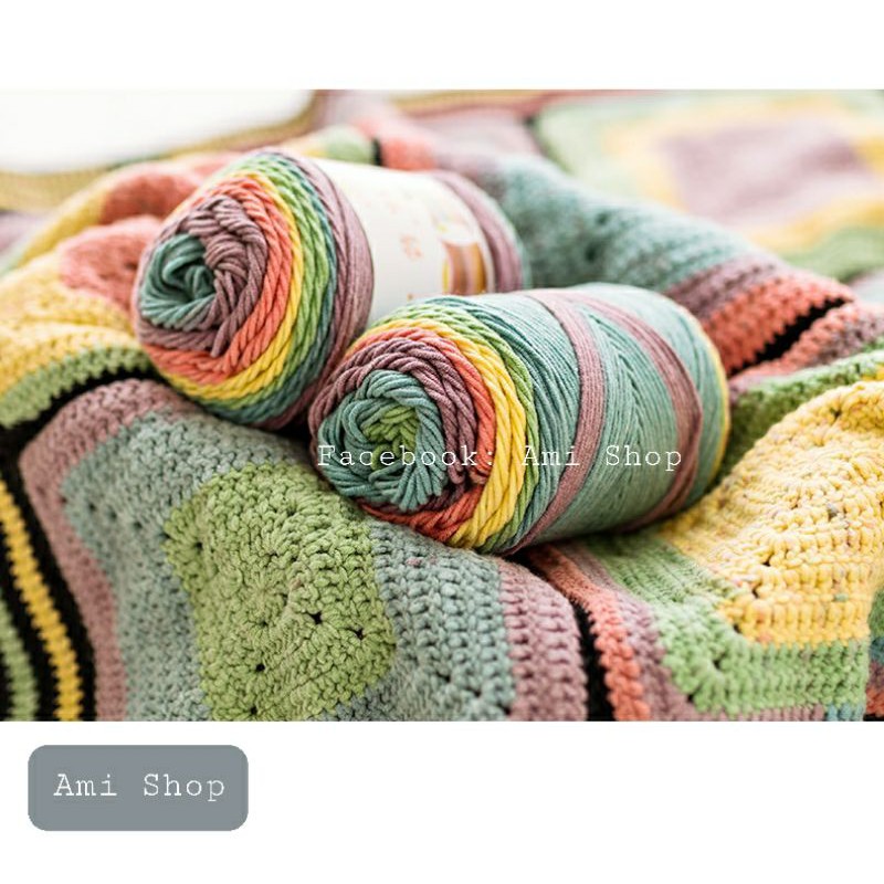 Len Cotton Rainbow (Len Cầu Vồng)_100G