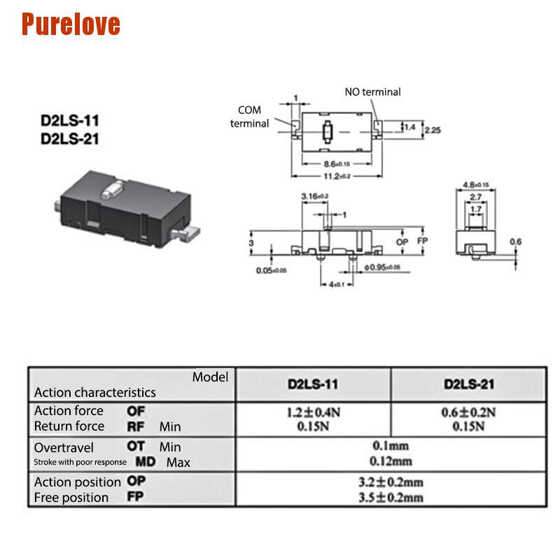 OMRON Bộ Khung Viền Máy Tính Bảng LOGITECH 2 C Ng T C Micro D2Ls-21 D2Ls-11 Mxitech M905