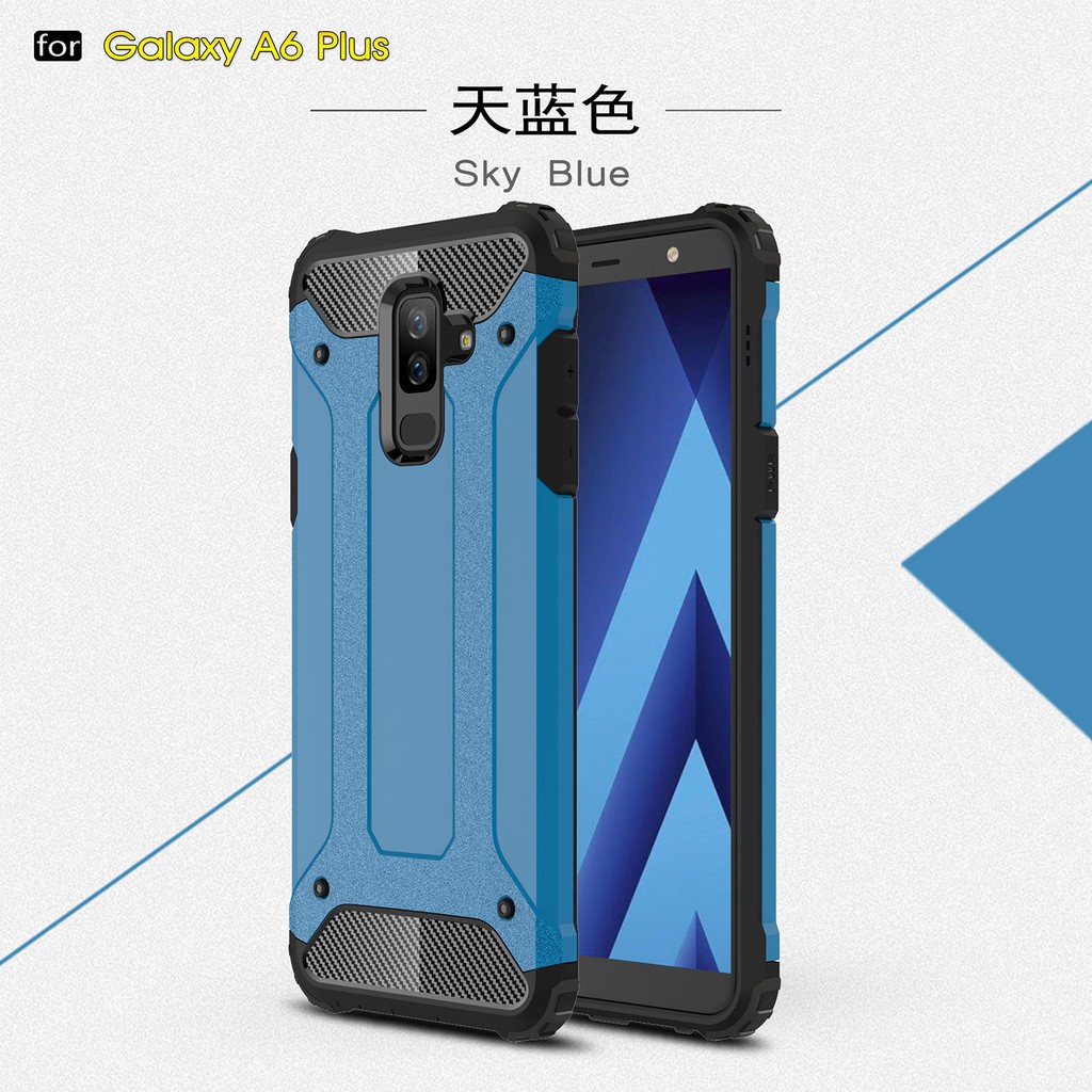 Samsung Galaxy A6 A6 Plus 2018/J8 2018/A9 Star Lite Armor TPU+PC Hard Phone Case