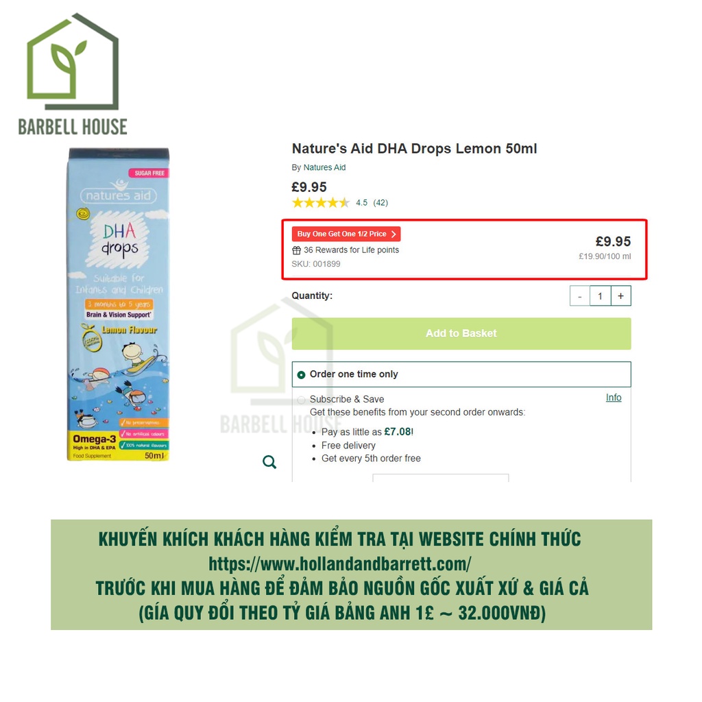 Siro Omega3 nhỏ giọt cho bé  - dầu cá cho bé sơ sinh, giúp bé thông minh, mắt sáng, tăng miễn dịch, 50ml