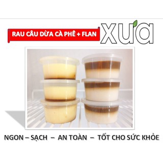 Rau Câu Dừa Cà Phê + Flan ( Lốc 6 hũ)