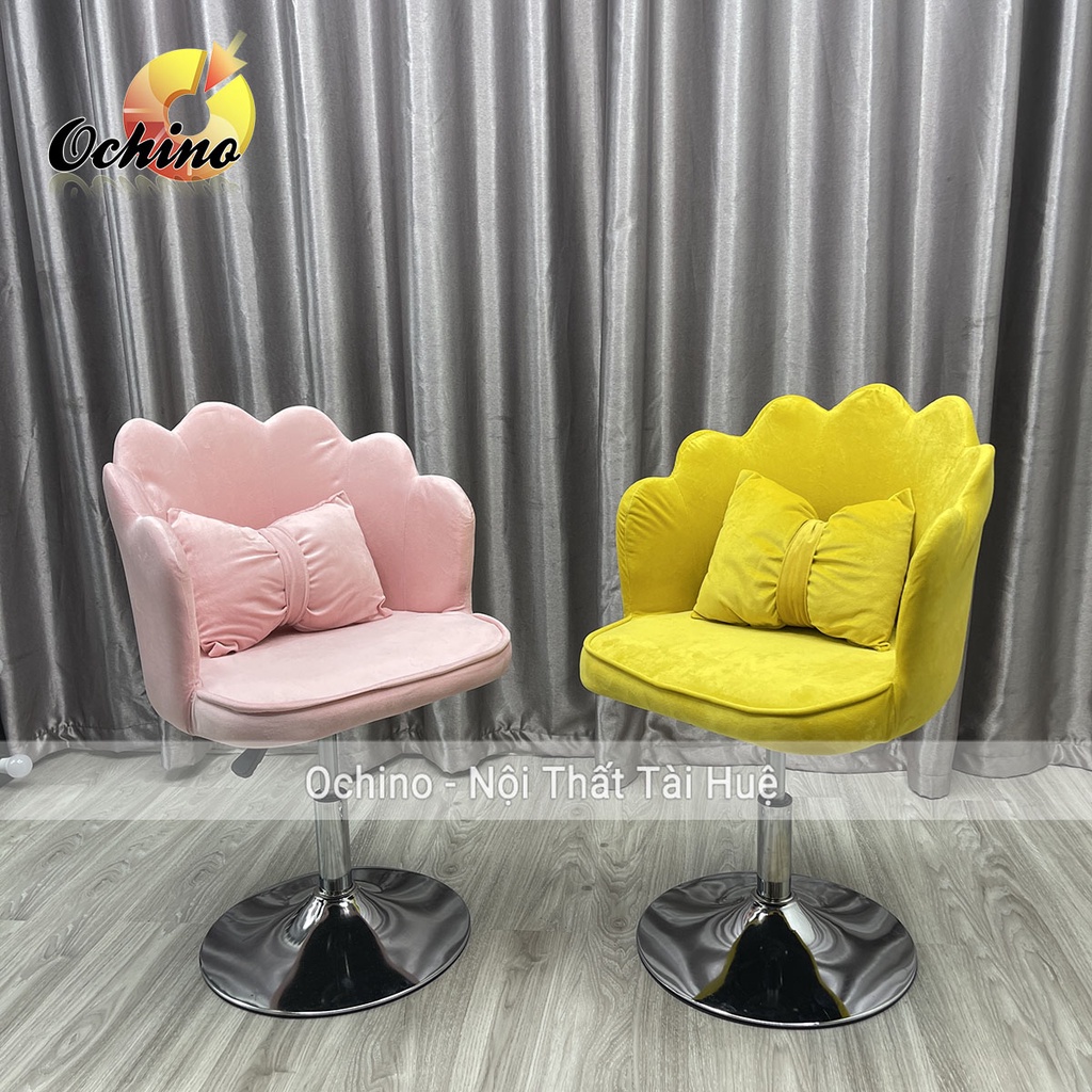 Ghế Trang Điểm Cá Nhân Mẫu Vương Miện  Cao Cấp Phong Cách Hiện Đại Chân Thấp 30-50 Và Xoay Được 360 Độ ( Có Sẵn)