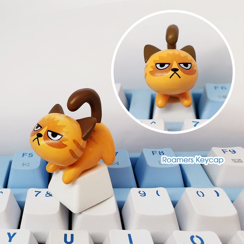 Keycap lẻ mèo giận hờn ngầu R4 PBT (0010_CH)