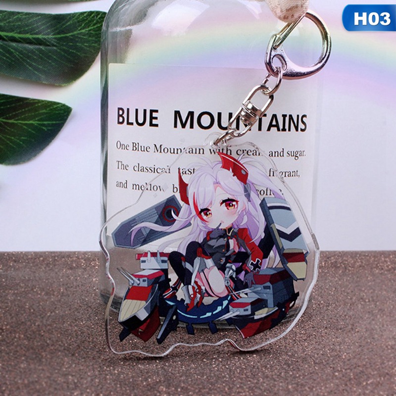 Tokyo Ghoul Keychain Cute Azur Lane Saitama Key Chain Pendant Acrylic Anime Accessories Cartoon Key Ring