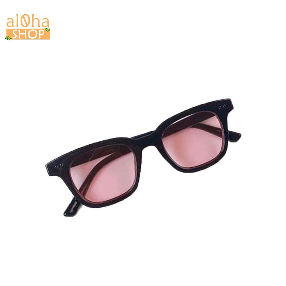 Kính thời trang chữ V K0165 nhiều màu chống tia UV, chống bụi kính râm gọng nhựa vuông unisex nam nữ - al0ha Shop