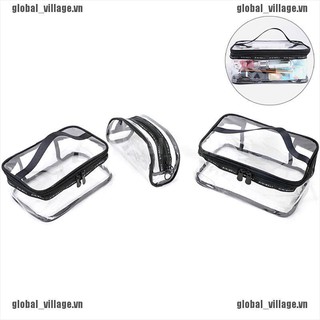 Túi Nhựa PVC Trong Suốt Đựng Đồ Trang Điểm / Mỹ Phẩm Khi Đi Du Lịch