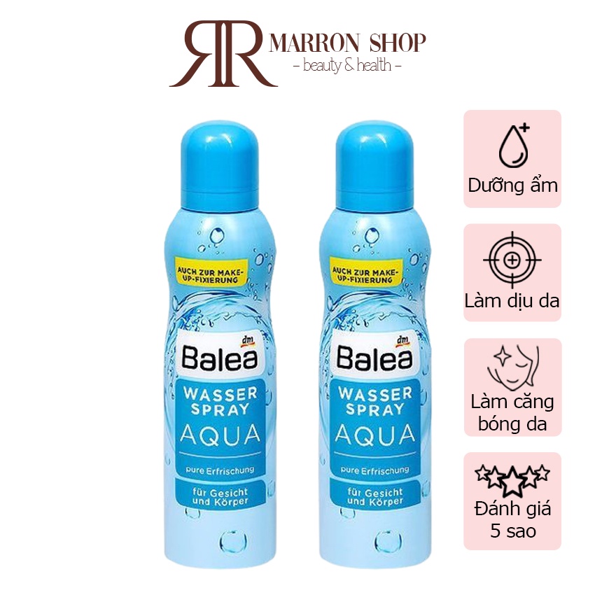 [Hàng Đức] Xịt khoáng Balea Wasser Spray Aqua 150ml